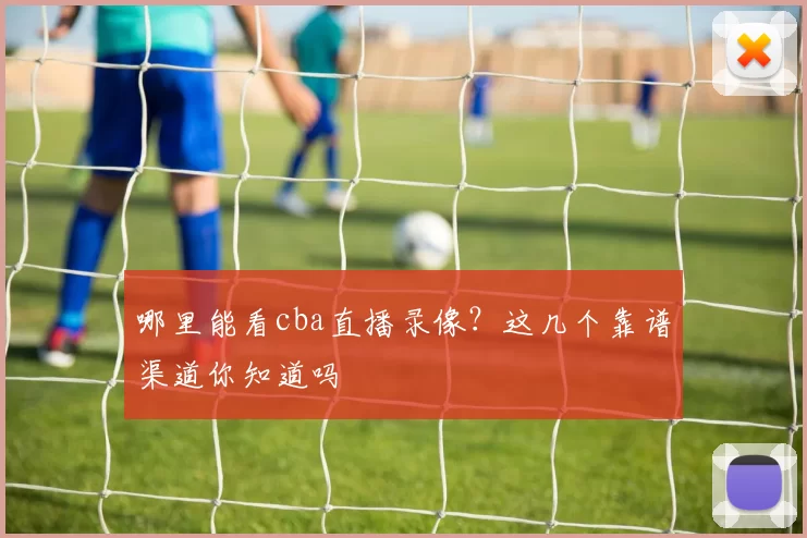 哪里能看cba直播录像？这几个靠谱渠道你知道吗